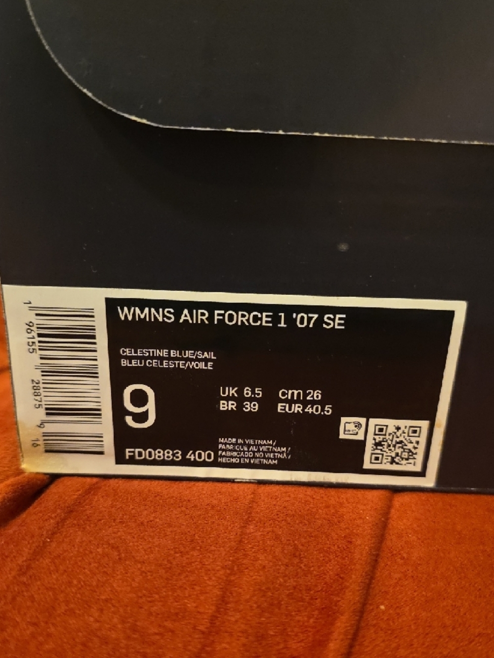 Nike Womens Air Force 1 Low - Light Blue & White - Picture 2 of 8